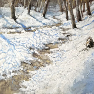 Snowy Path Art Print