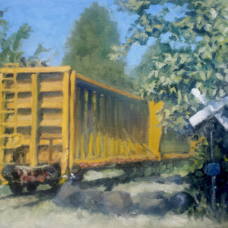 Abandoned Train Art Print