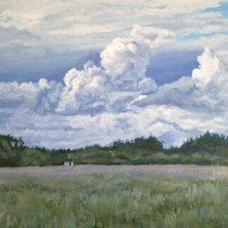 Meadows and Clouds Art Print